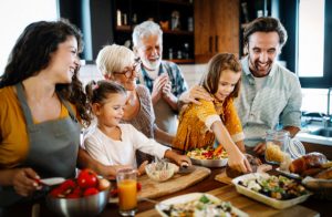 A family enjoying sober holidays